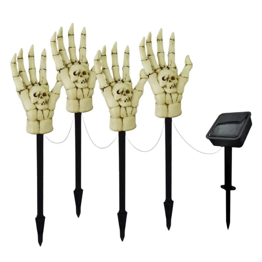 Solarverlichting Skelethand Grondpin Halloween Tuindecoratie LED Lamp Waterdicht 48cm Spooky Tuin Outdoor | Sulvida