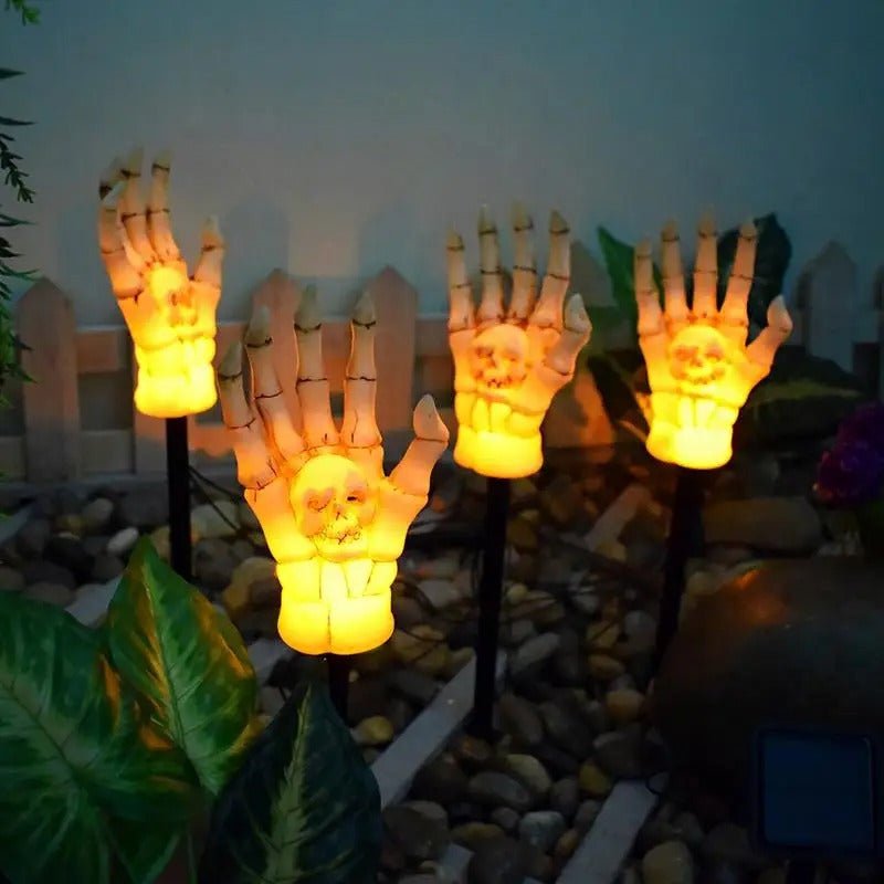 Solarverlichting Skelethand Grondpin Halloween Tuindecoratie LED Lamp Waterdicht 48cm Spooky Tuin Outdoor | Sulvida