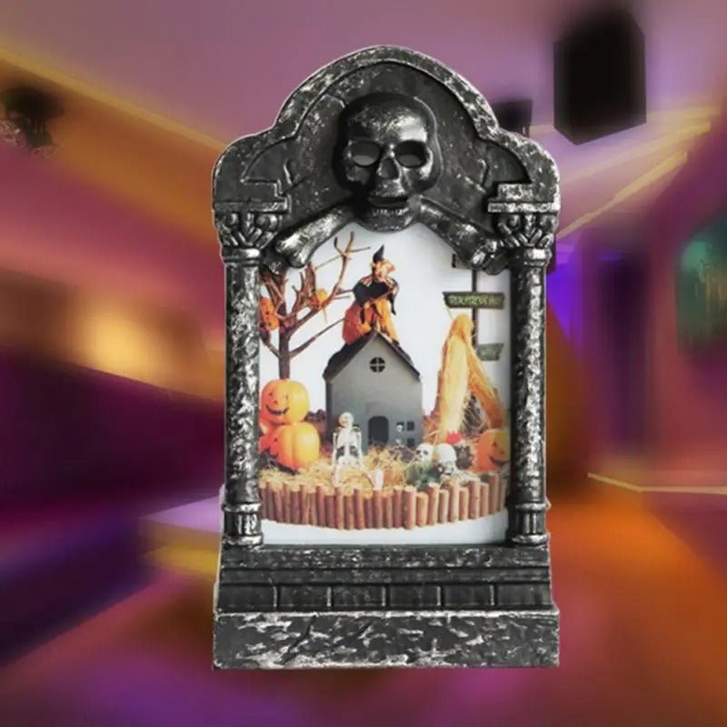 Grafsteenverlicht met LED voor Halloween Tuin Decoratie Spookachtig Kerkhof Ornament Grafsteen Nep Grafsteen | Sulvida