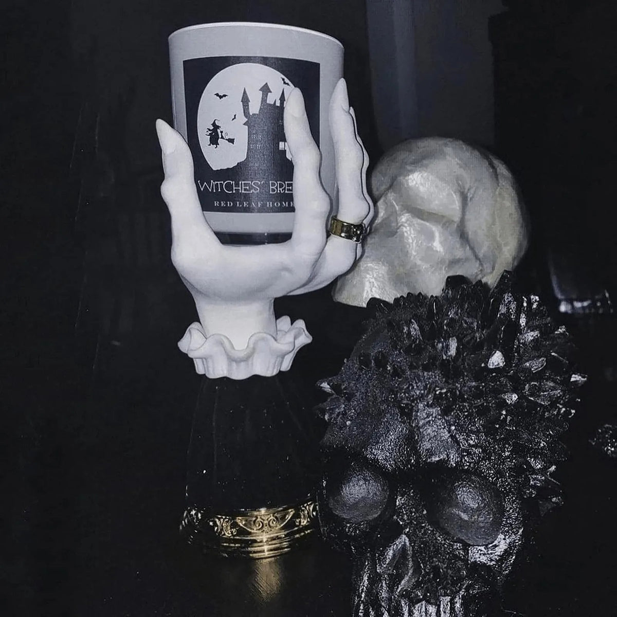 Heksenhand Kandelaar met Spookachtige Vingers voor Griezelige Sfeer Decoratie Halloween Tafel Interieur | Sulvida