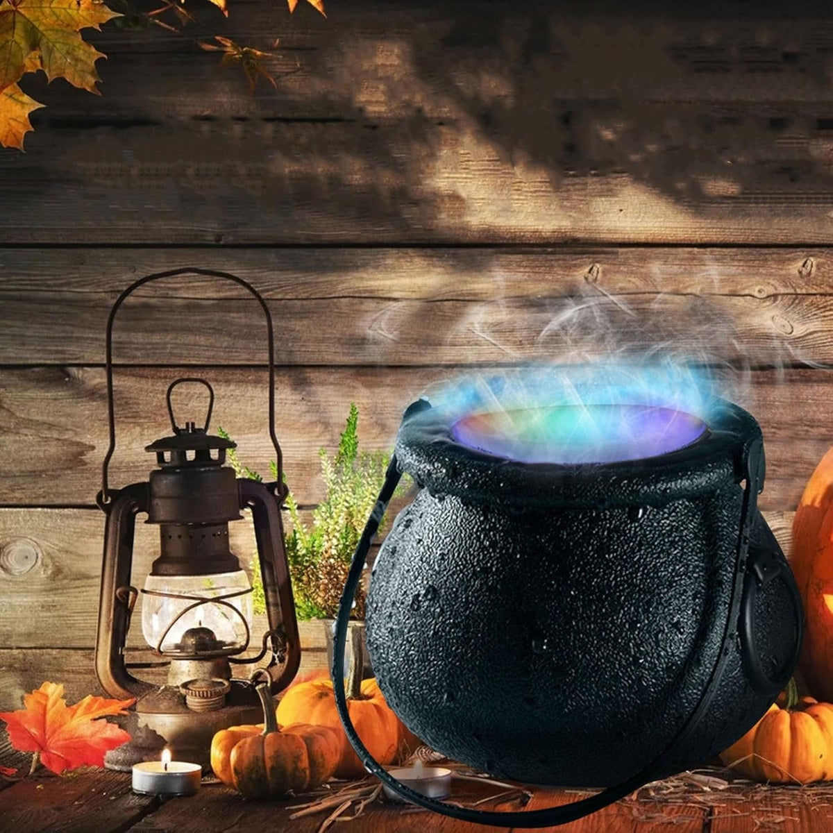 Heksenketel Lamp met Mist & LED Verlichting – 12 Kleuren Nevelmaker Halloween Sfeerverlichting Decoratie | Sulvida