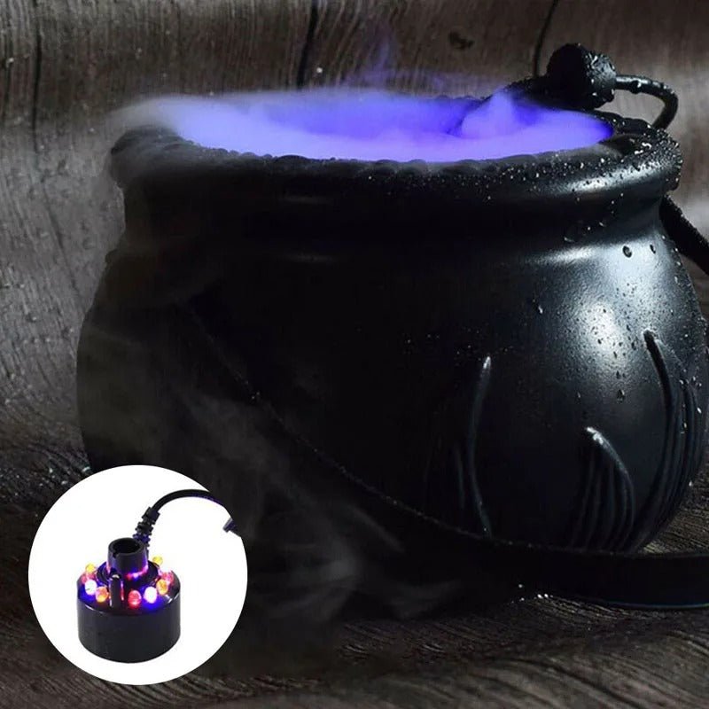 Heksenketel Lamp met Mist & LED Verlichting – 12 Kleuren Nevelmaker Halloween Sfeerverlichting Decoratie | Sulvida
