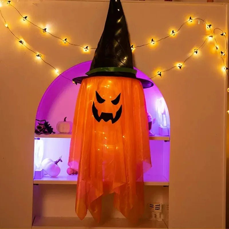 Verlichte Tovenaarshoedlamp LED Halloween Decoratie Hangend Zwevend Effect Tuinverlichting Feestdecoratie | Sulvida
