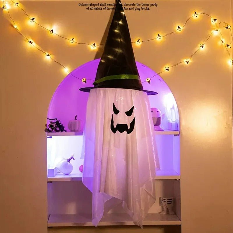 Verlichte Tovenaarshoedlamp LED Halloween Decoratie Hangend Zwevend Effect Tuinverlichting Feestdecoratie | Sulvida