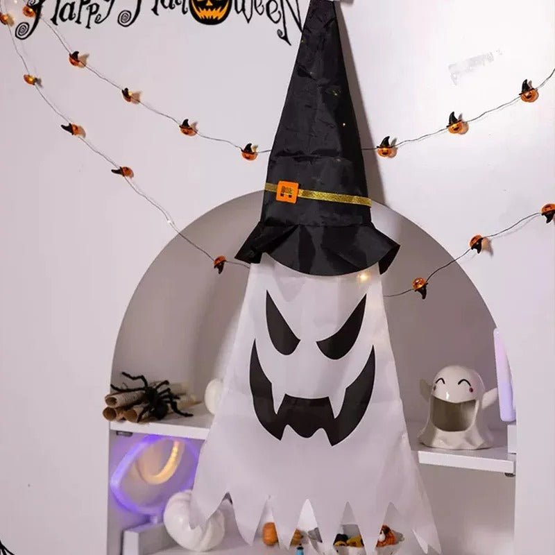 Verlichte Tovenaarshoedlamp LED Halloween Decoratie Hangend Zwevend Effect Tuinverlichting Feestdecoratie | Sulvida