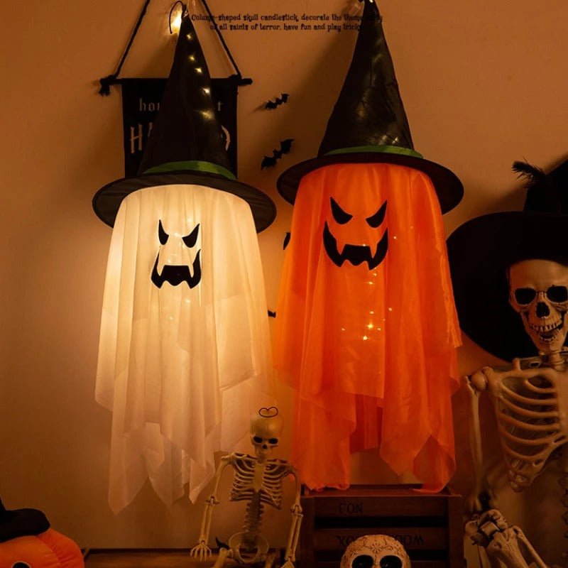 Verlichte Tovenaarshoedlamp LED Halloween Decoratie Hangend Zwevend Effect Tuinverlichting Feestdecoratie | Sulvida