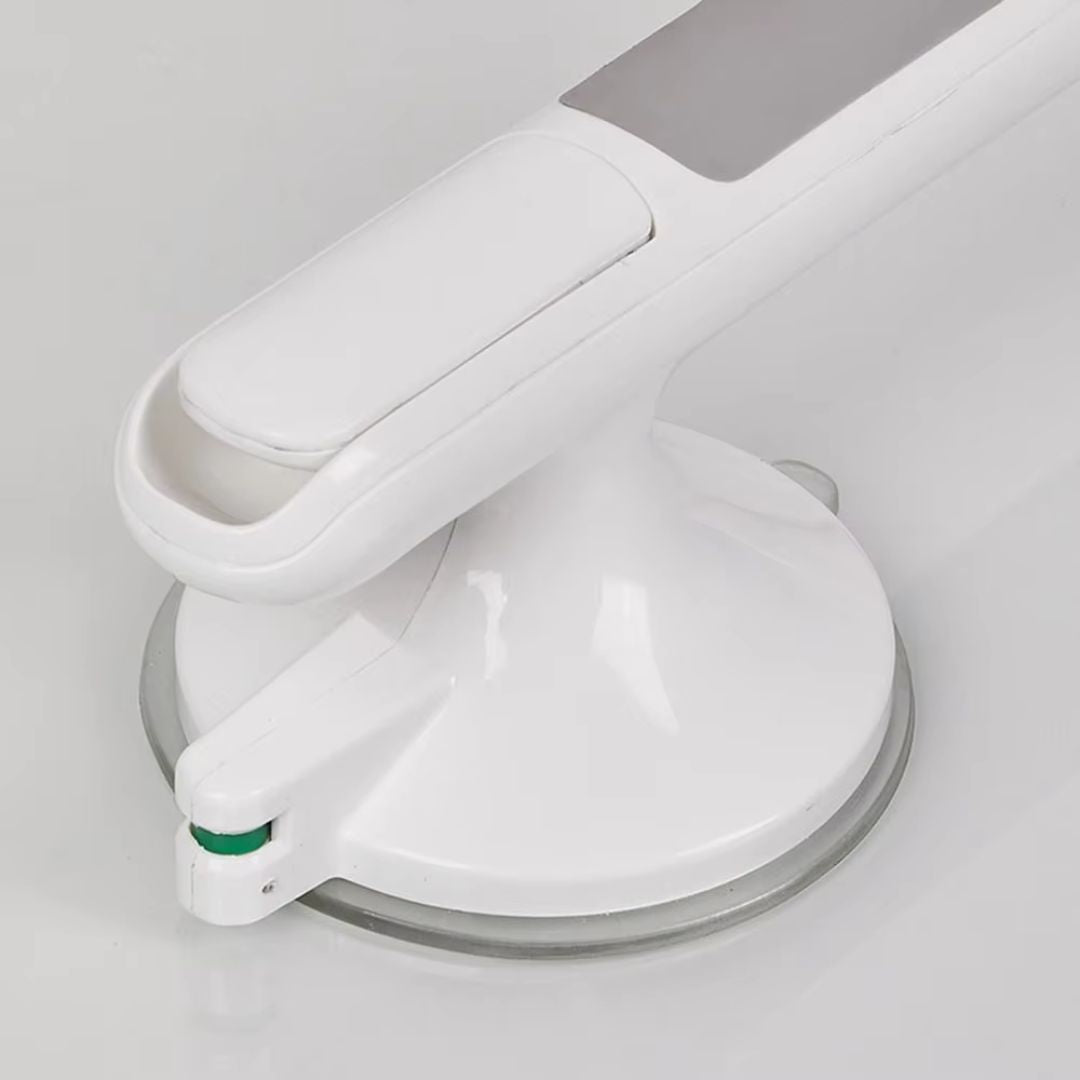 Veiligheidsgreep voor Badkamer met Zuignap Bevestiging Grijs zonder Boren Ideaal voor Douche Bad en Toilet | Sulvida