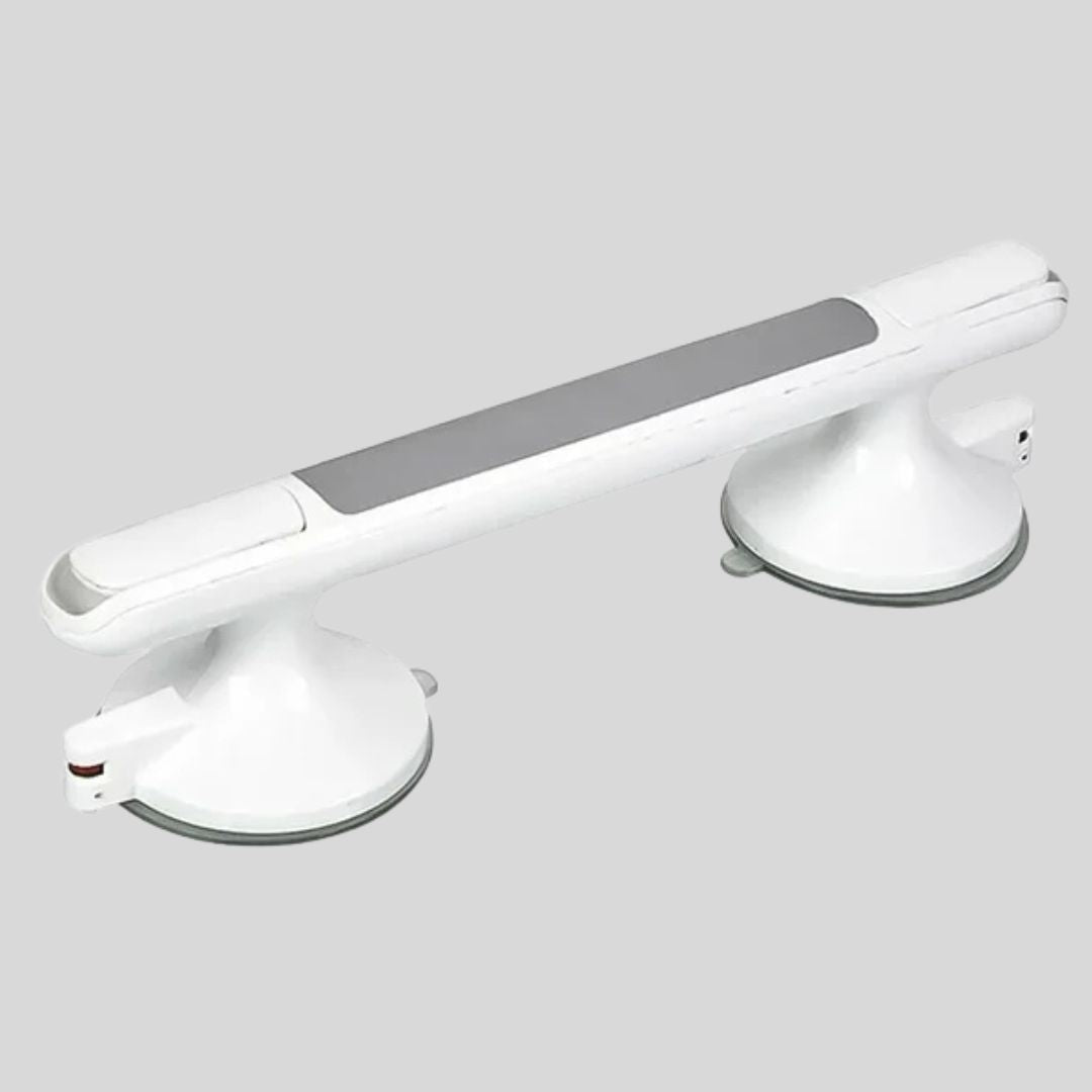 Veiligheidsgreep voor Badkamer met Zuignap Bevestiging Grijs zonder Boren Ideaal voor Douche Bad en Toilet | Sulvida