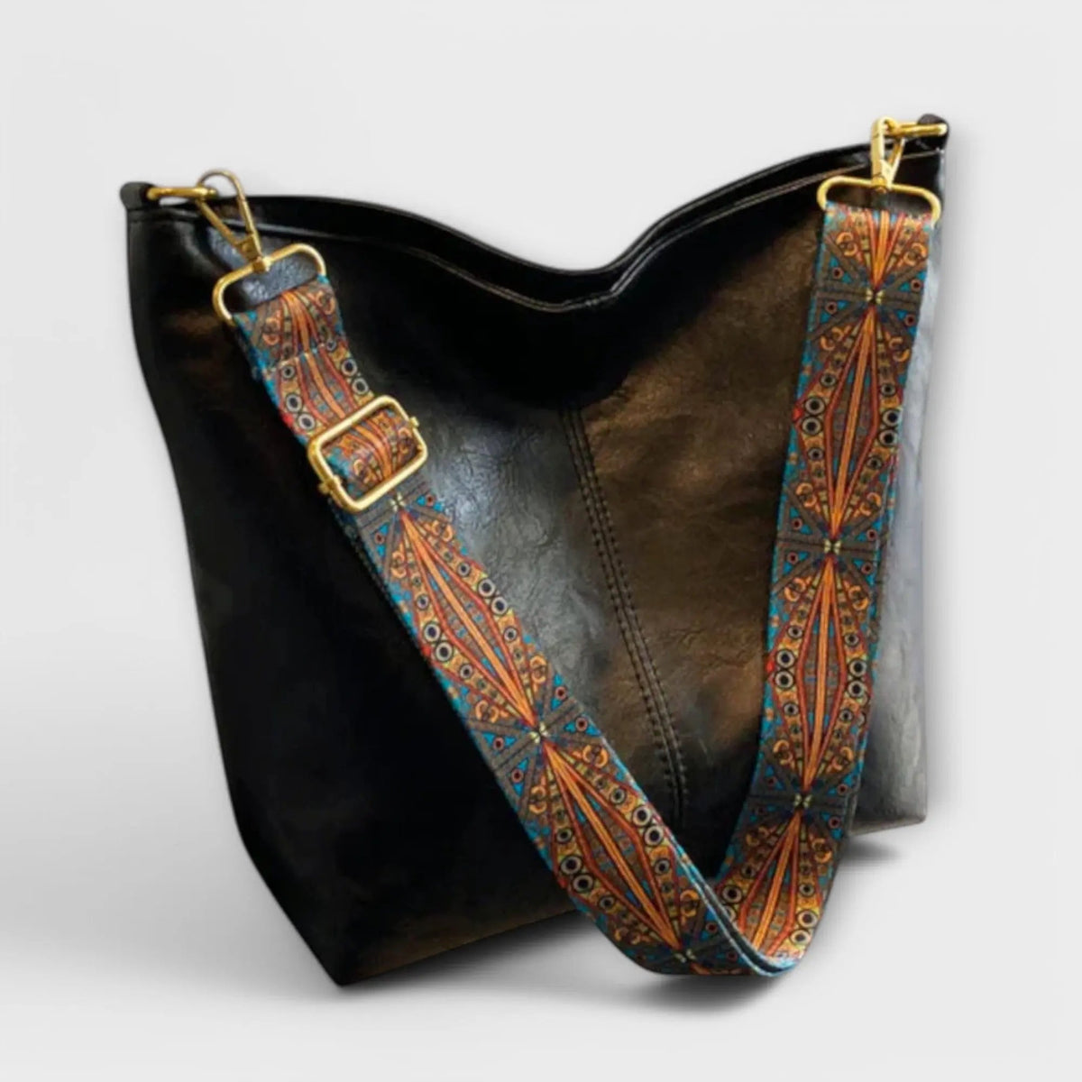 Vintage Schoudertas Dames Crossbody Tas Geborduurd Verstelbaar Handtas voor Dagelijks Gebruik Werk Reizen Shopping | Sulvida
