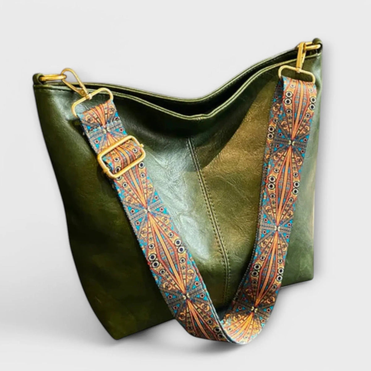 Vintage Schoudertas Dames Crossbody Tas Geborduurd Verstelbaar Handtas voor Dagelijks Gebruik Werk Reizen Shopping | Sulvida