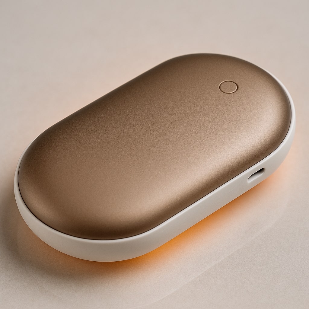 Elektrische Handwarmer met Powerbank 5200mAh – Oplaadbare Zakwarmer voor Koude Handen – Draagbare Verwarming voor Wintersport, Wandelen en Buiten – Veilige Handverwarmer met Drie Temperatuurstanden | Sulvida