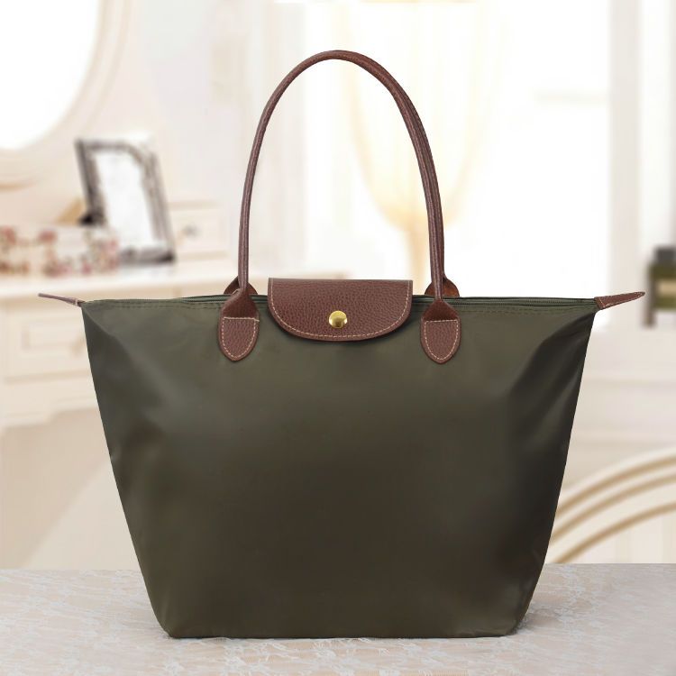 Oxford schoudertas dames waterdicht nylon shopper lichtgroen lichtgewicht opvouwbaar dagelijks gebruik | Sulvida