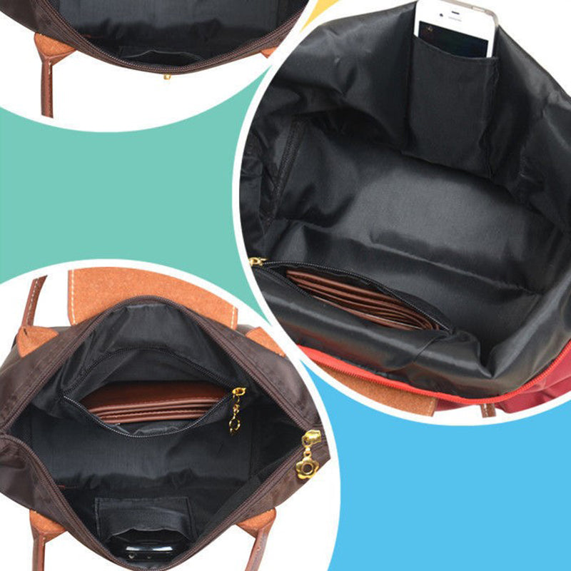 Oxford schoudertas dames waterdicht nylon shopper lichtgroen lichtgewicht opvouwbaar dagelijks gebruik | Sulvida