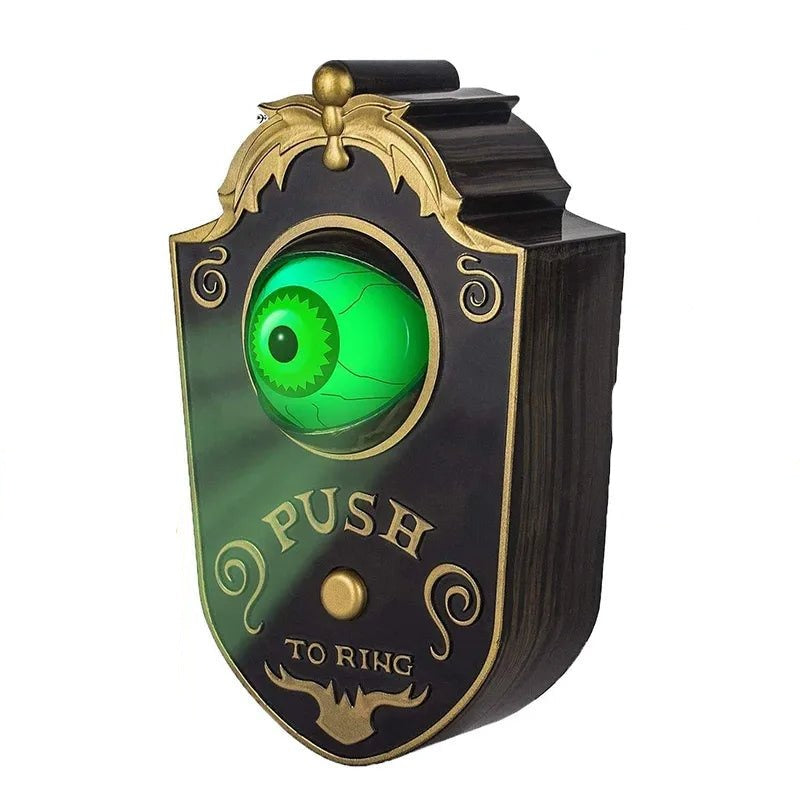 Halloween Deurplaque met Sprekend Oog en Geluid voor Griezelige Ontvangst Decoratie Halloweenfeest Horror | Sulvida