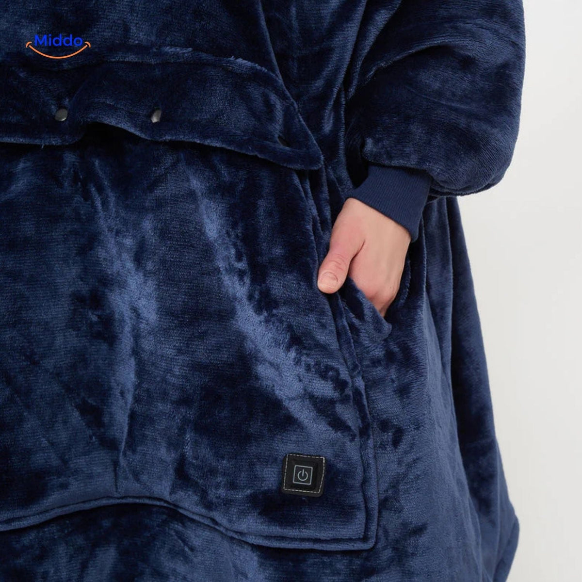 Pull chauffant avec chargement USB, 3 zones chauffantes, unisexe, vêtement chaud d'hiver noir, gris et bleu pour l'automne | Sulvida