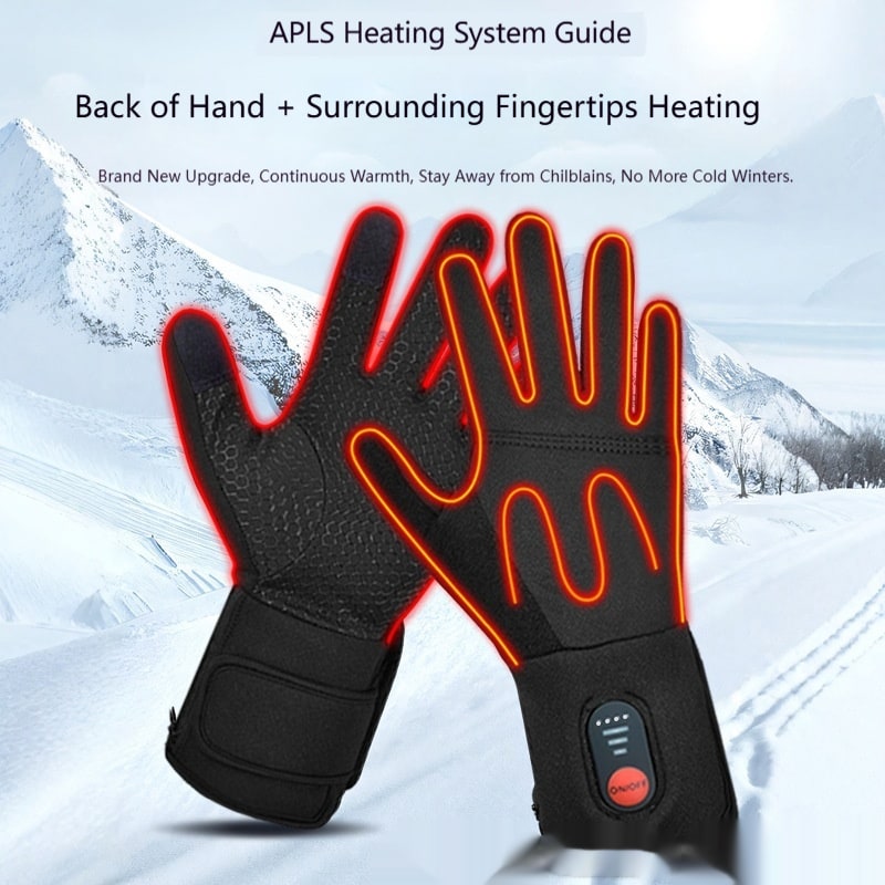 Verwarmde Handschoenen met Touchscreen en Oplaadbare Batterij Winterhandschoenen Thermohandschoenen Ski | Sulvida