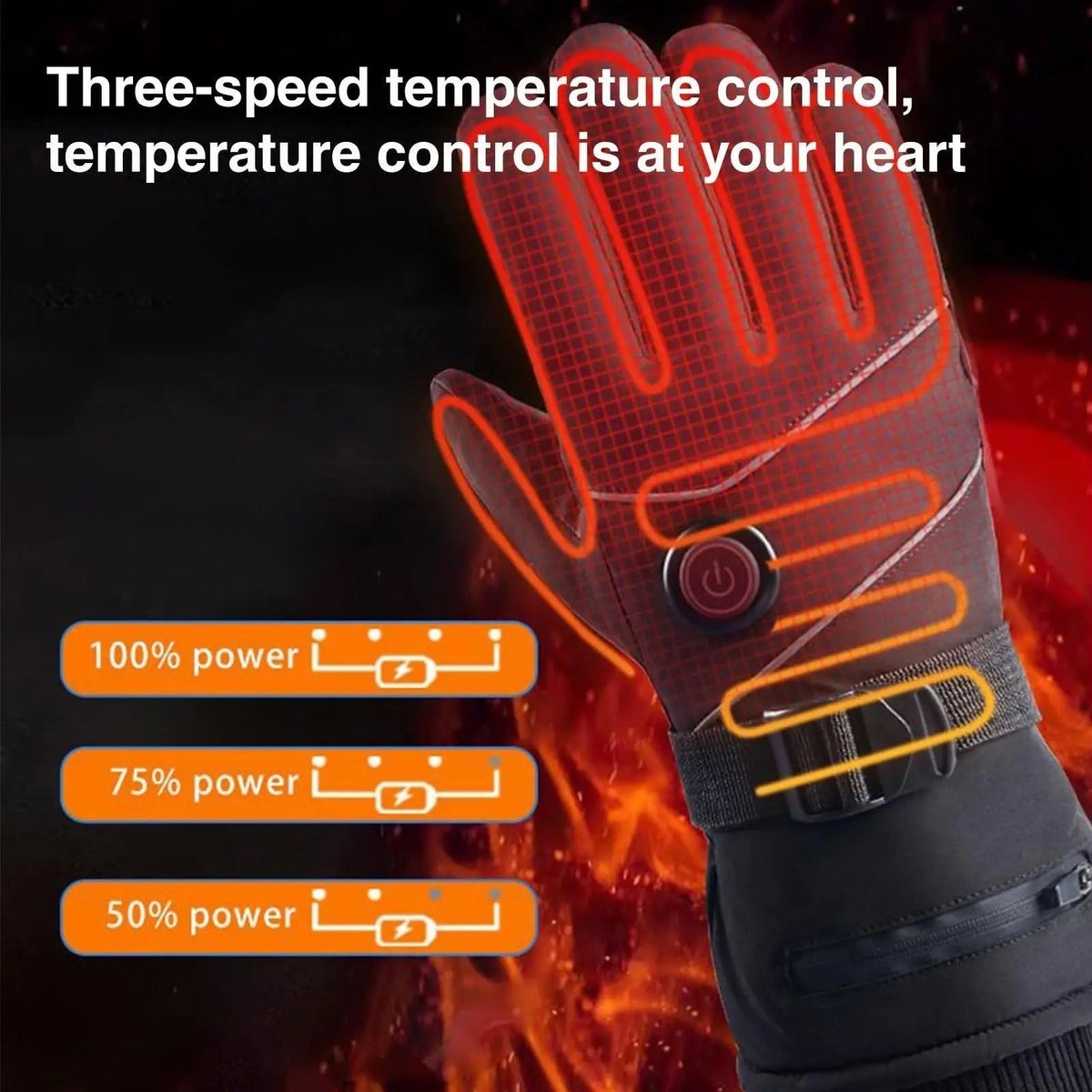Verwarmde Handschoenen Oplaadbaar met Touchscreen 3 Warmtestanden Winter Ski Fiets Outdoor Wandelen Unisex | Sulvida