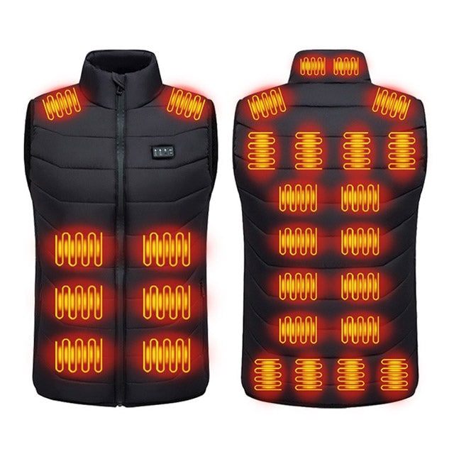Verwarmbaar Bodywarmer Vest USB Oplaadbaar Meerzone Gewatteerd Unisex Winterkledij Outdoorwear Thermisch Comfortabel | Sulvida