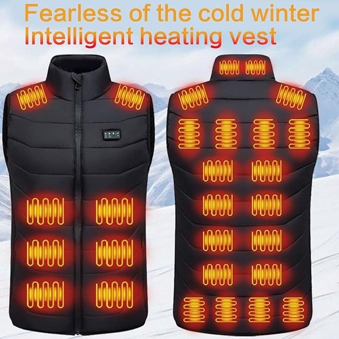 Verwarmbaar Bodywarmer Vest USB Oplaadbaar Meerzone Gewatteerd Unisex Winterkledij Outdoorwear Thermisch Comfortabel | Sulvida