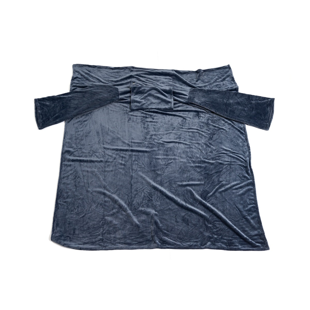 Verwarmde Deken met Mouwen en Borstverwarmingspaneel Fleece Draagbaar Warmtedeken Grijs Comfortabel Slaapdeken | Sulvida