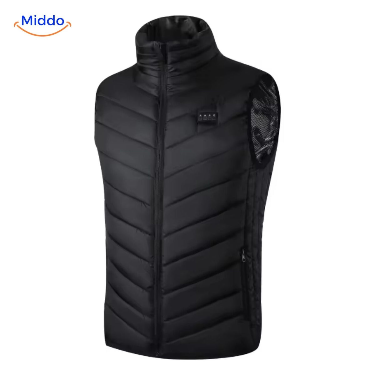 Verwarmingsvest met USB-bediening 4-21 verwarmingszones zwart blauw rood camouflage heren winter bodywarmer | Sulvida