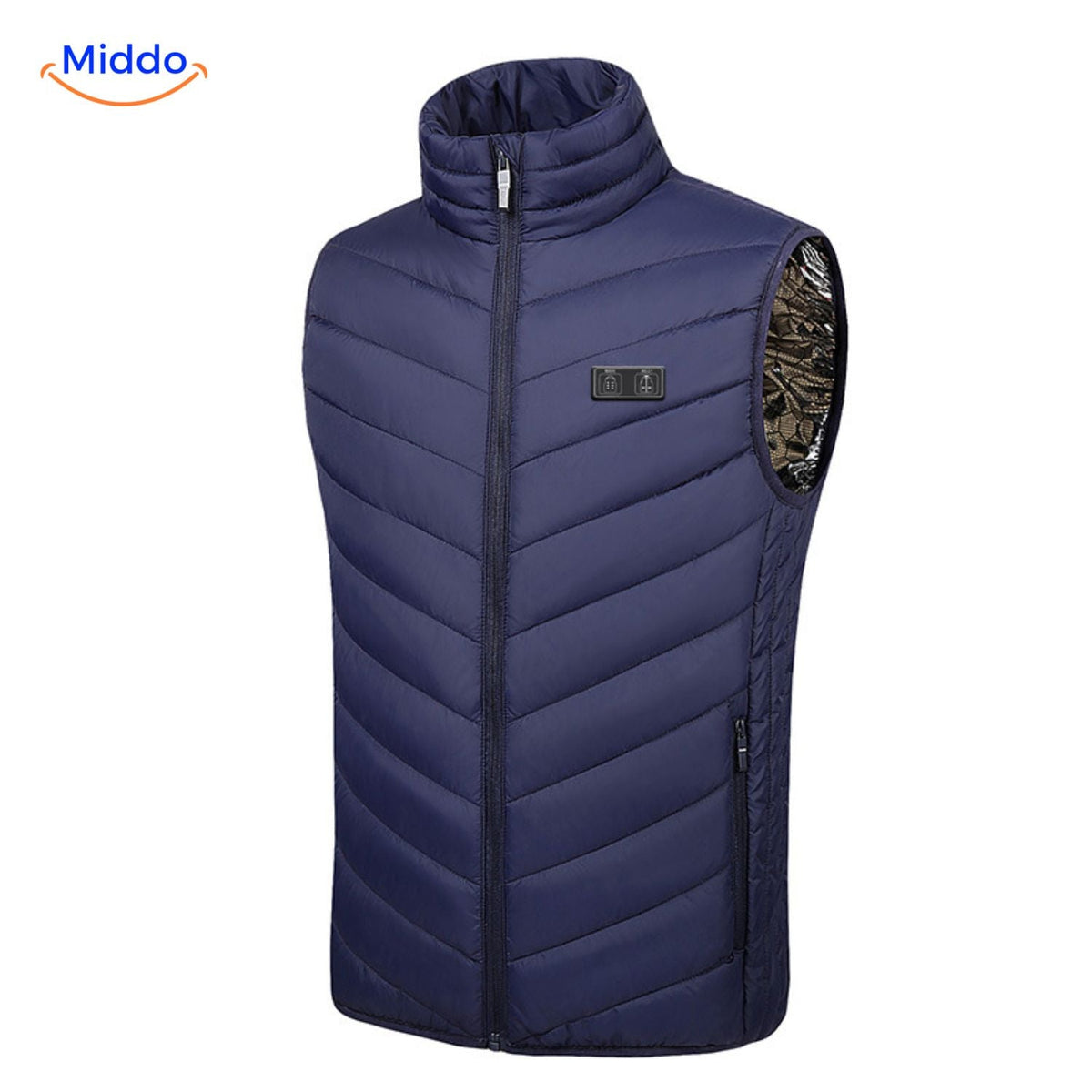 Verwarmingsvest met USB-bediening 4-21 verwarmingszones zwart blauw rood camouflage heren winter bodywarmer | Sulvida