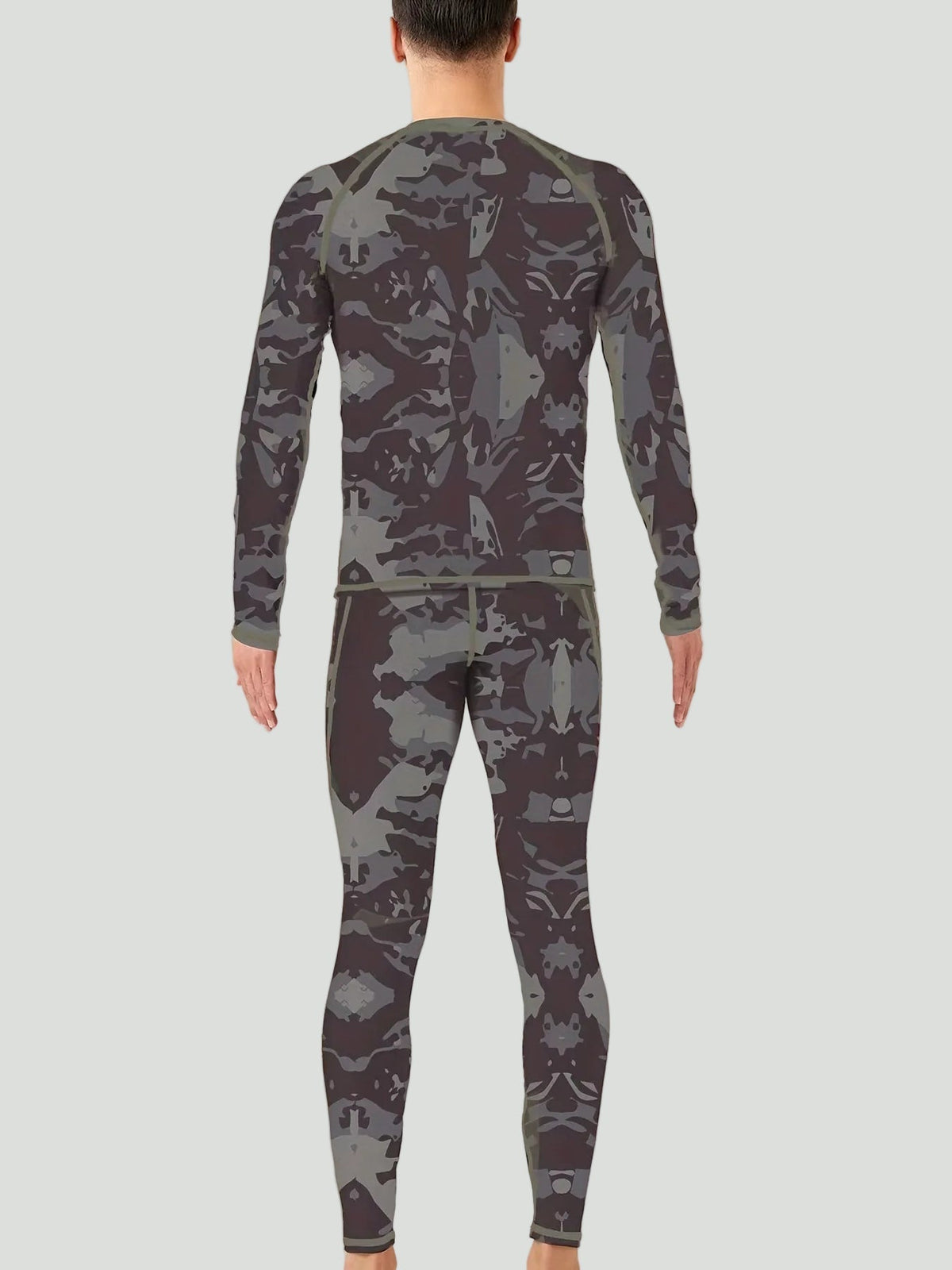 Thermische Herenset Fleece Lange Mouw met Lange Broek Slim Fit Rekbaar Ondergoed voor Sport & Outdoor | Sulvida