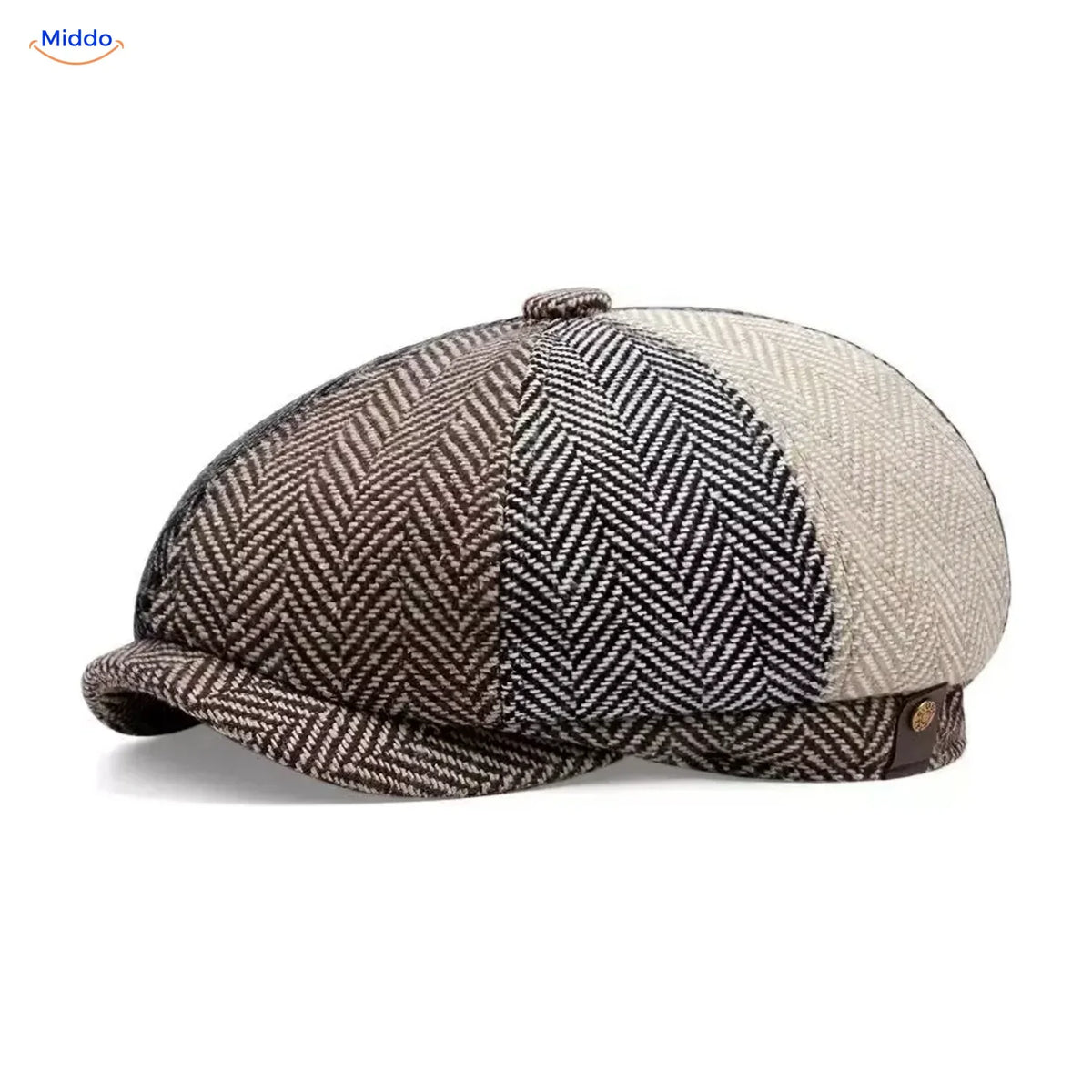 Klassieke achtpanelen flatcap retro stijl jaren '20 heren dames vintage katoenen pet modeaccessoire gatsby | Sulvida