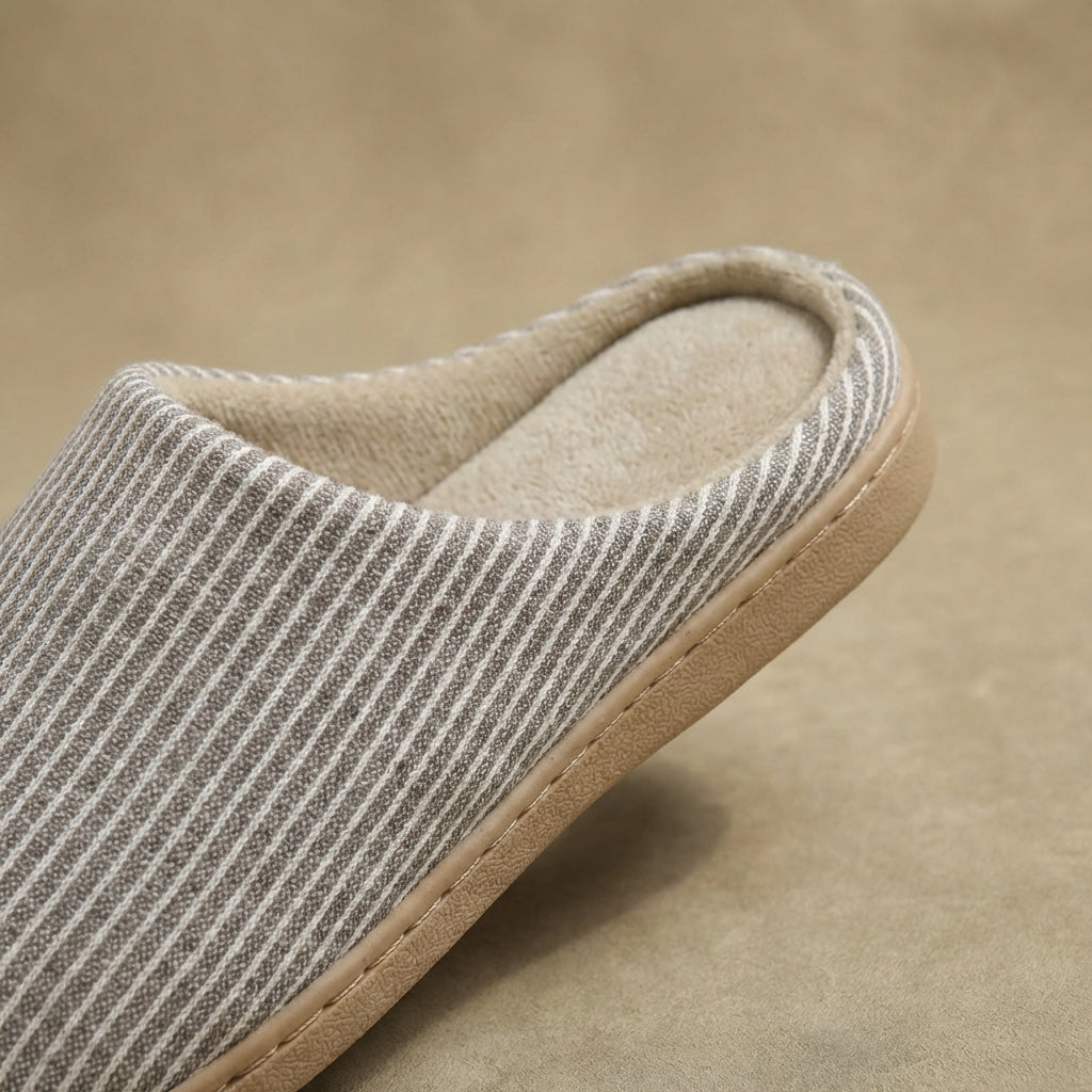 Katoenen Pantoffels voor Thuis met EVA Voetbed – Antislip Huisslippers Indoor Comfortabel Dames & Heren | Sulvida