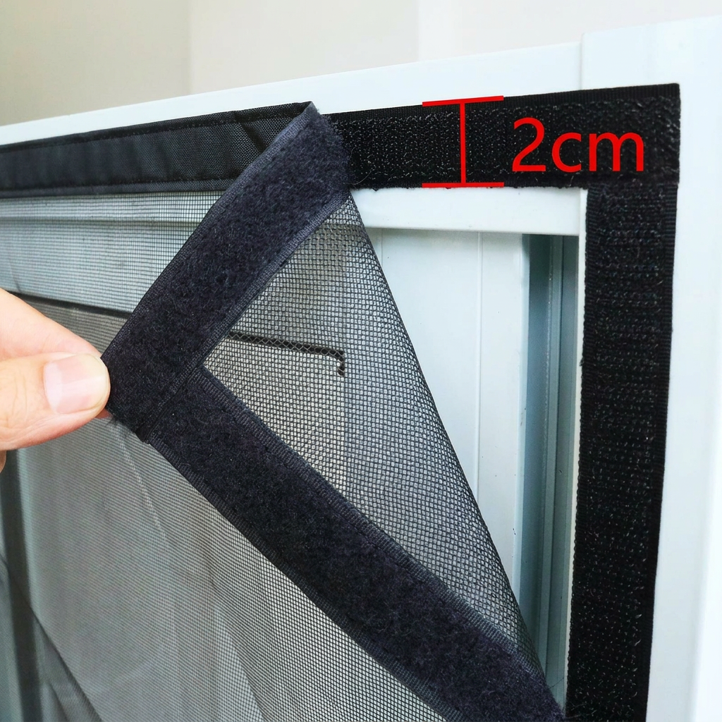 Magnetisch Hordeur met Automatische Sluiting Zwart Wit 80-120cm Insectenwering Vliegengordijn Terras Balkon | Sulvida