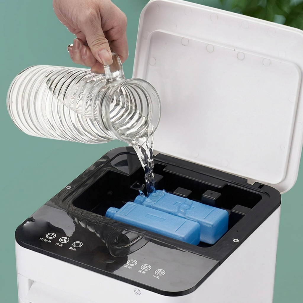 Mobiele Airco 3-in-1 Ventilator Luchtbevochtiger Stil Energiezuinig met Wielen voor Kantoor Slaapkamer | Sulvida