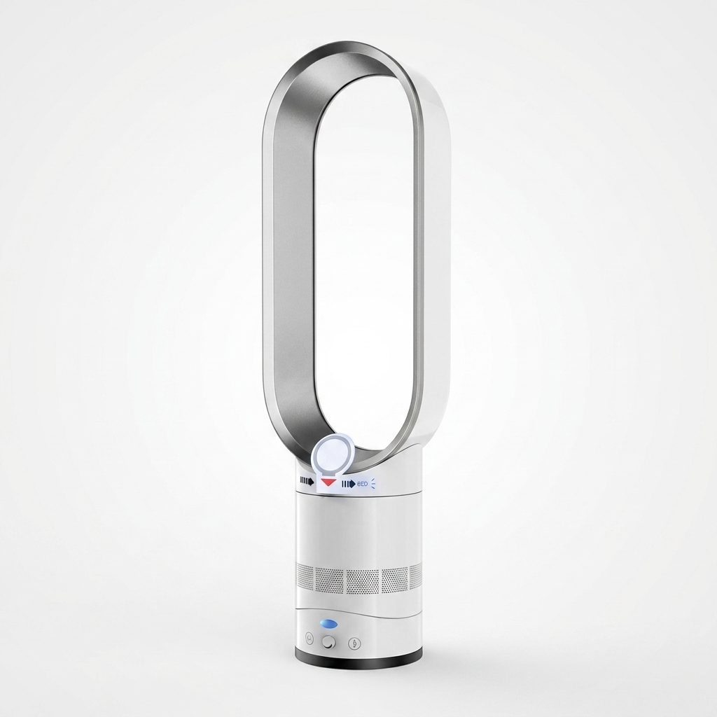 3-in-1 Luchtkoeler met Luchtreiniger 8 Standen 90° Oscillatie Bladeless Design Fluisterend Stil Afstandsbediening | Sulvida