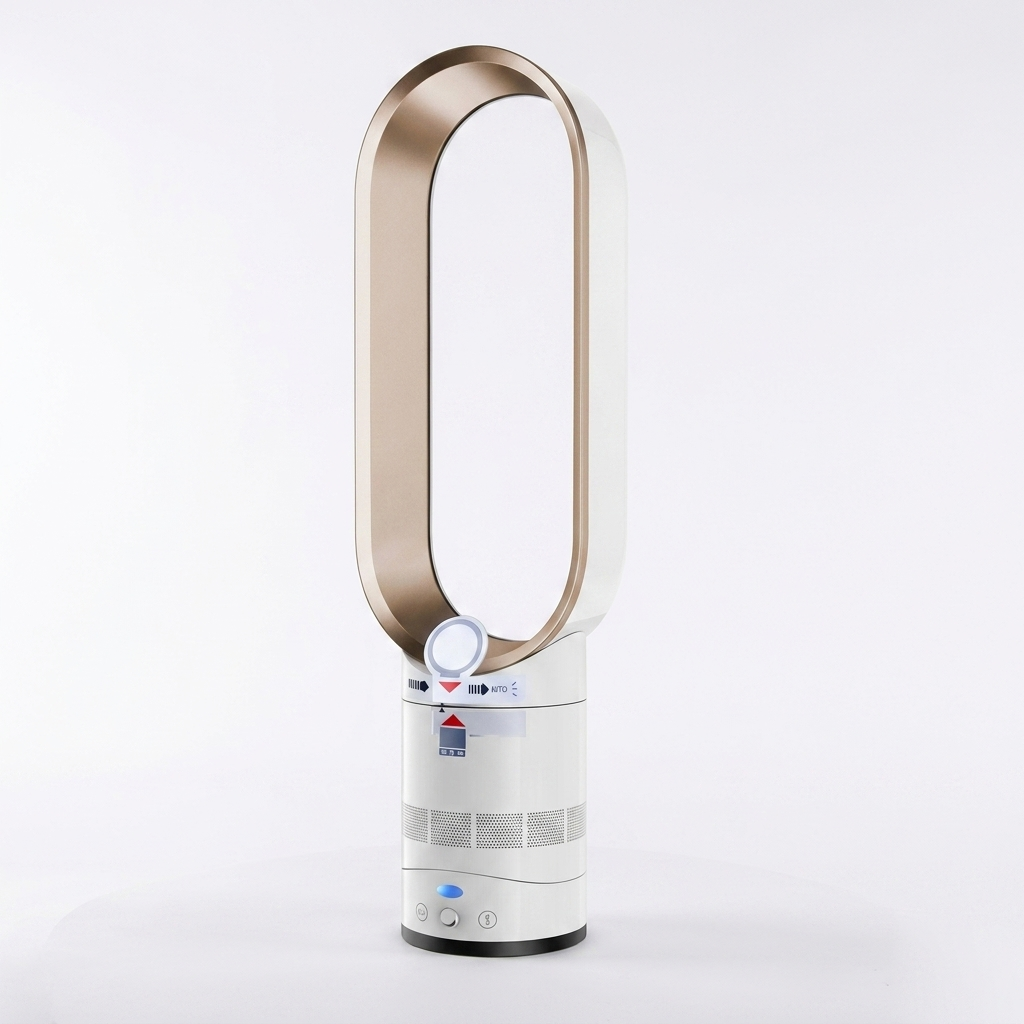 3-in-1 Luchtkoeler met Luchtreiniger 8 Standen 90° Oscillatie Bladeless Design Fluisterend Stil Afstandsbediening | Sulvida