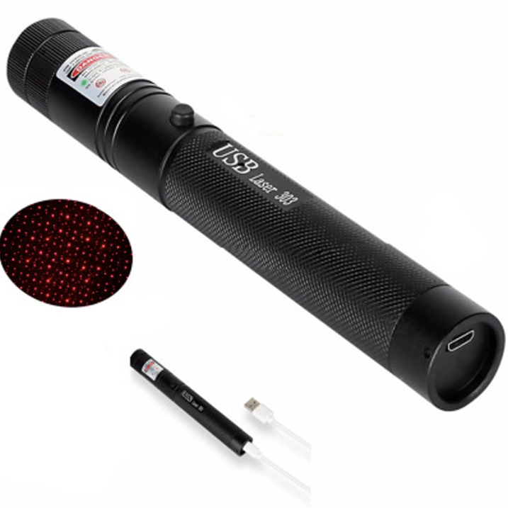 Laserpen Zaklamp Oplaadbaar met Krachtige Straal 10000m USB Laserpointer Groen Rood Paars Presentatie | Sulvida