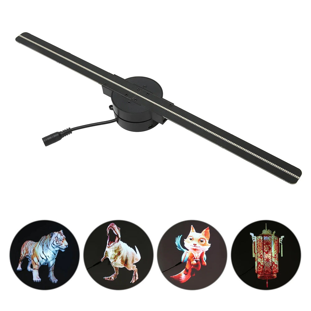 Ventilateur d’affichage holographique 3D avec image flottante, commande sans fil et projection HD pour un contenu spectaculaire | Sulvida