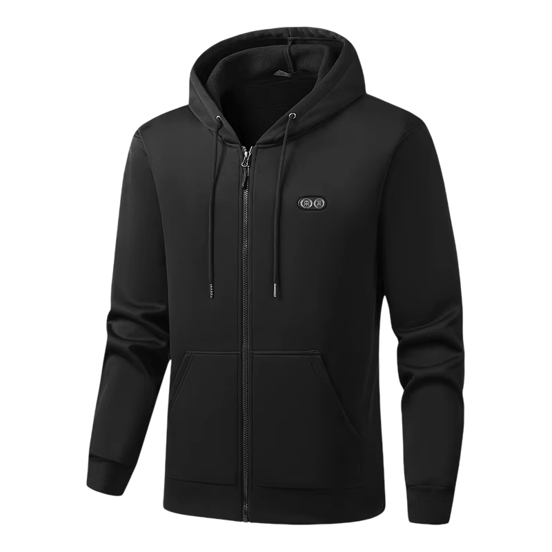 Verwarmde Hoodie met 17 Warmtezones 3 Temperatuurstanden Elektrisch Verwarmd Vest voor Outdoor Winter | Sulvida