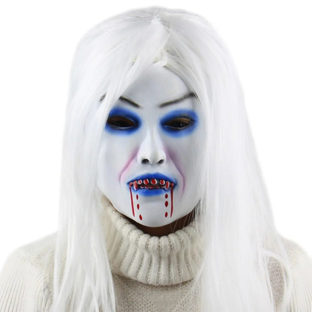 Griezelmasker Halve Gezicht Latex Heks Horror Halloween Carnaval Kostuum Feest Schmink Accessoire Party | Sulvida