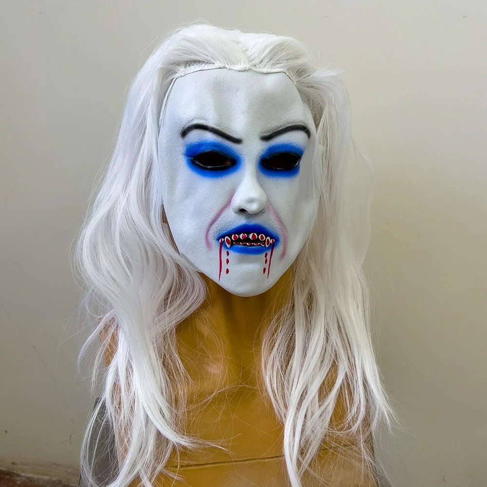 Griezelmasker Halve Gezicht Latex Heks Horror Halloween Carnaval Kostuum Feest Schmink Accessoire Party | Sulvida