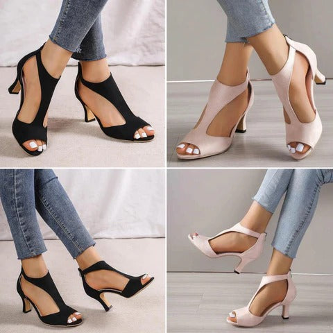 Orthopedische Dames Hakken met Comfort Binnenzool – Elegante Hoge Hakken met Voetondersteuning en Stijlvol Design voor Dagelijks Gebruik | Sulvida