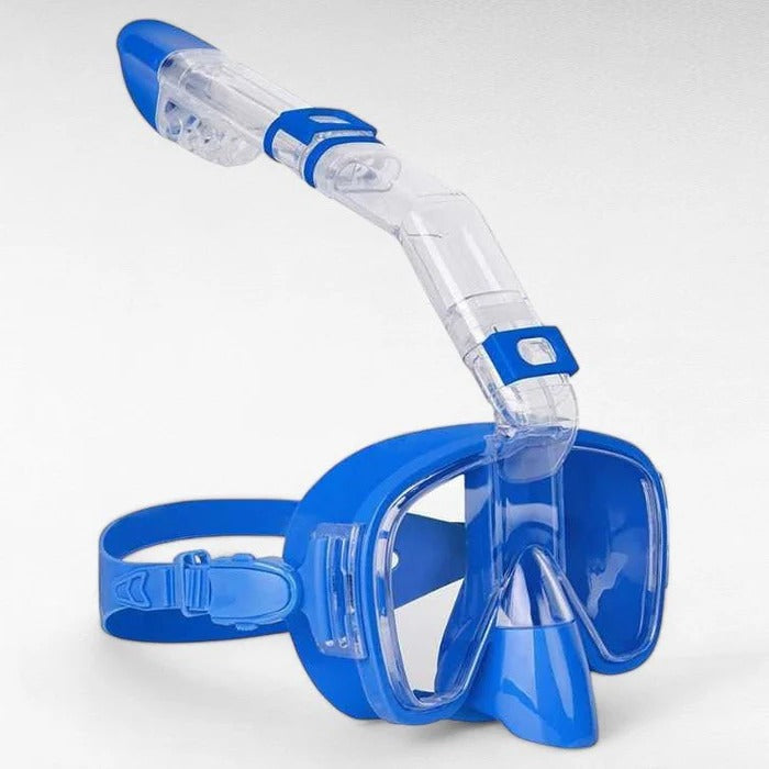 Snorkelmasker Volledig Gezicht Droog Systeem Anti-Lek Zwemmen Duiken Panoramisch 180° Helder Onderwaterzicht | Sulvida