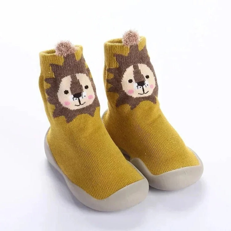 Kinderschoensokken met Zachte Antislip Zool – Comfortabele Binnensokken voor Baby's en Peuters 0-3 Jaar | Sulvida