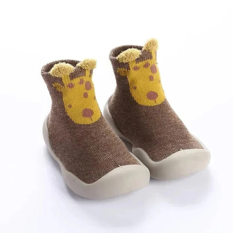 Kinderschoensokken met Zachte Antislip Zool – Comfortabele Binnensokken voor Baby's en Peuters 0-3 Jaar | Sulvida