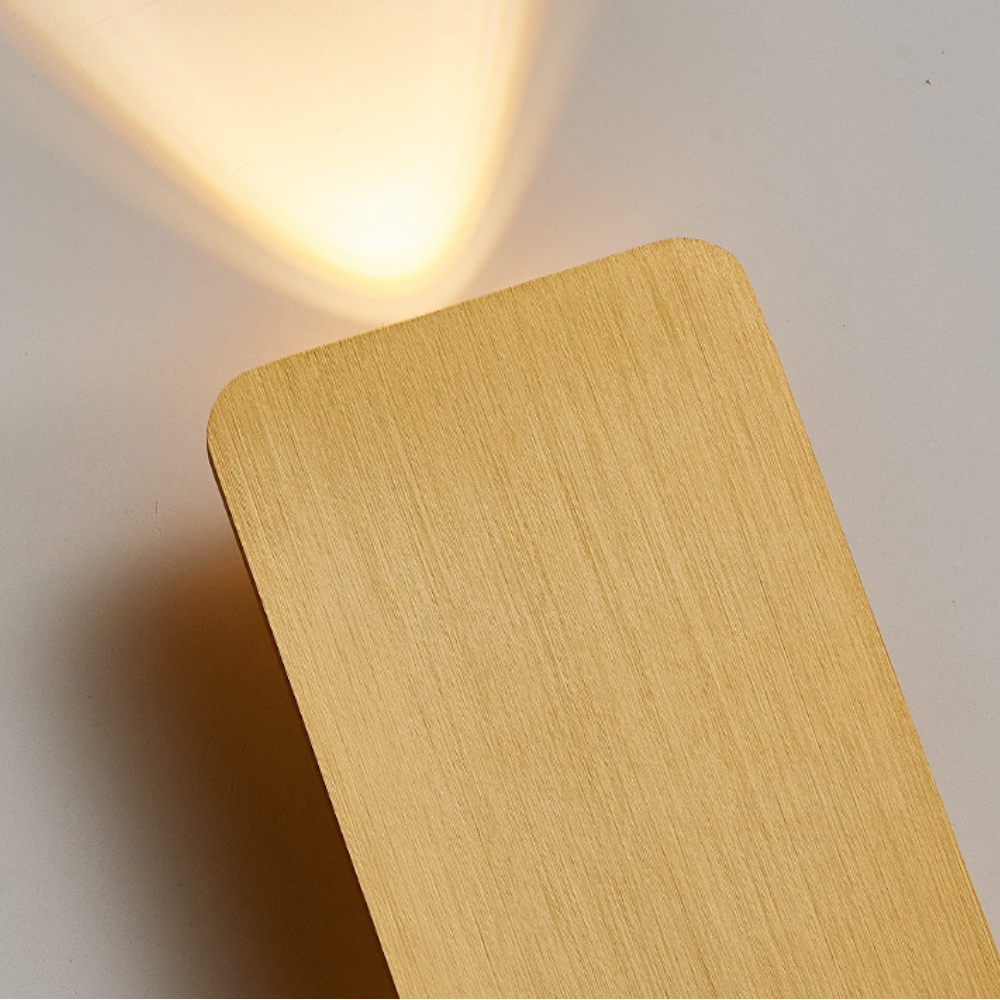 Rechthoekige wandlamp metaal LED-verlichting woonkamer slaapkamer modern warm wit interieurverlichting | Sulvida