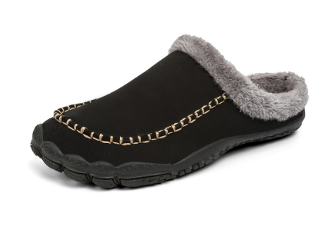 Heren Pantoffels Donkerbruin met Warme Pluche Voering en Antislip Zool voor Comfort Binnenshuis | Sulvida