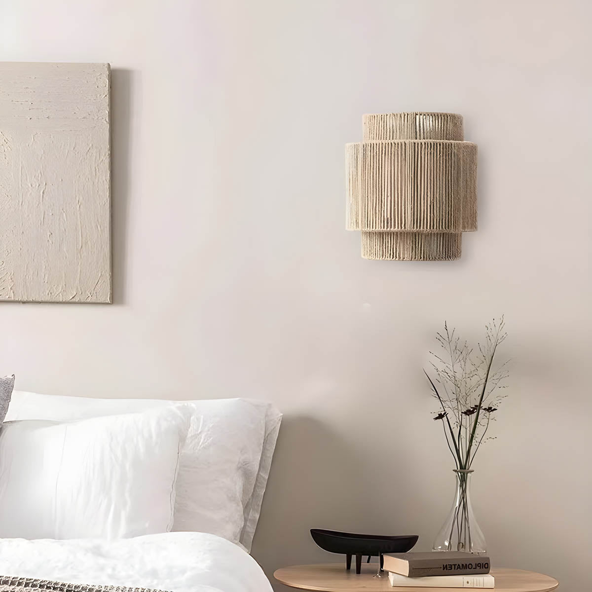 Wandlamp Gevlochten Touw Natuurlijk Wandverlichting Sfeerlicht Woonkamer Slaapkamer Gang Ambachtelijk | Sulvida