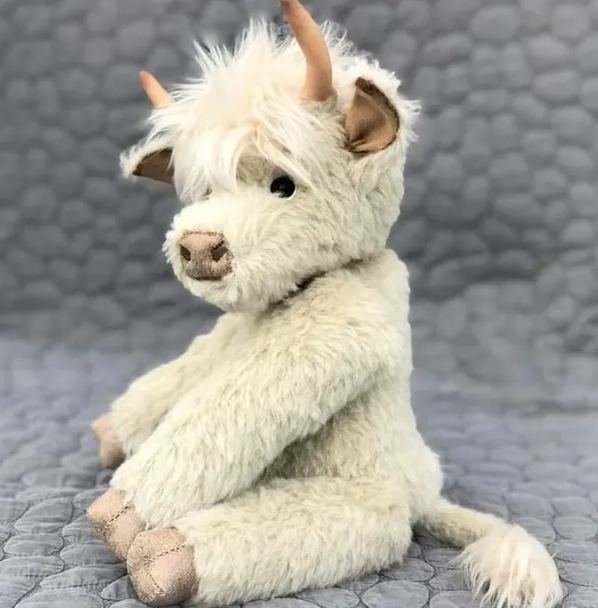 Handgemaakte Schotse Hooglander Knuffel 25cm Alpaca Pluche Veiligheidsgetest Dierenfiguur Woonkamer Kinderkamer | Sulvida