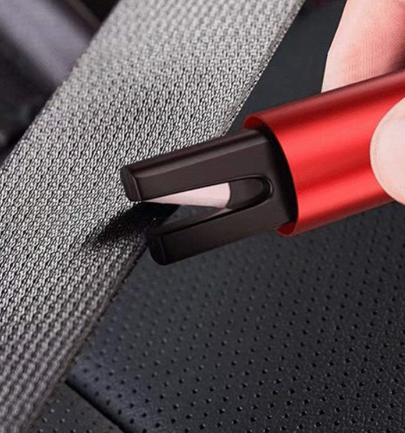 Noodhamer met Gordelveiligheidssnijder voor Auto – 2 Stuks Veiligheidstool met Ruitbreekfunctie | Sulvida
