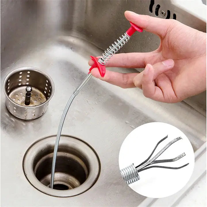 Rioleringshaak voor verstoppingen professioneel gereedschap ontstopper afvoer sanitair schoonmaak wc | Sulvida