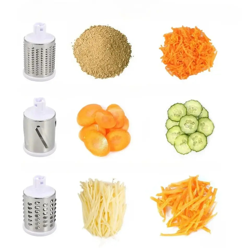 Groentesnijder Multifunctioneel met 5 RVS Messen voor Snijden Raspen Schaven Keuken Julienne Groente | Sulvida