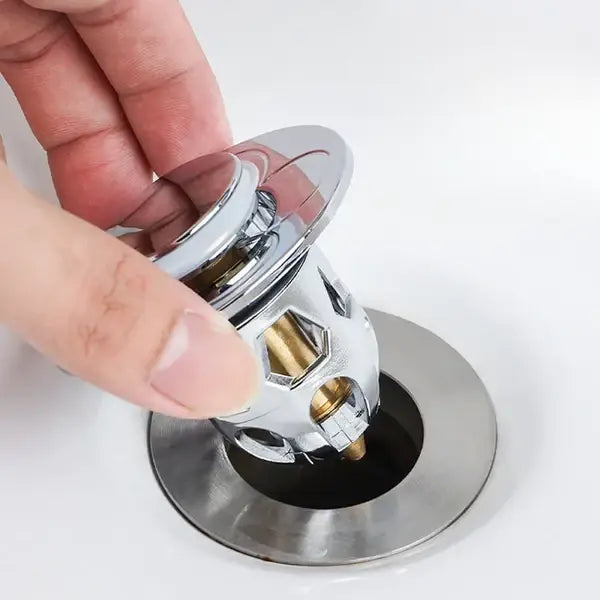 Afvoerfilter voor Wastafel Rozet Goud Grijs Zilver Universeel Pop-Up Zeef Badkamer Keuken Wasbak Afvoer | Sulvida